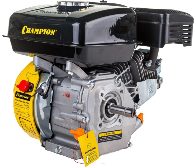 Двигатель CHAMPION G200-1HK (6,5лс/4,8кВт 196см3,19мм шпонка 14,7кг)