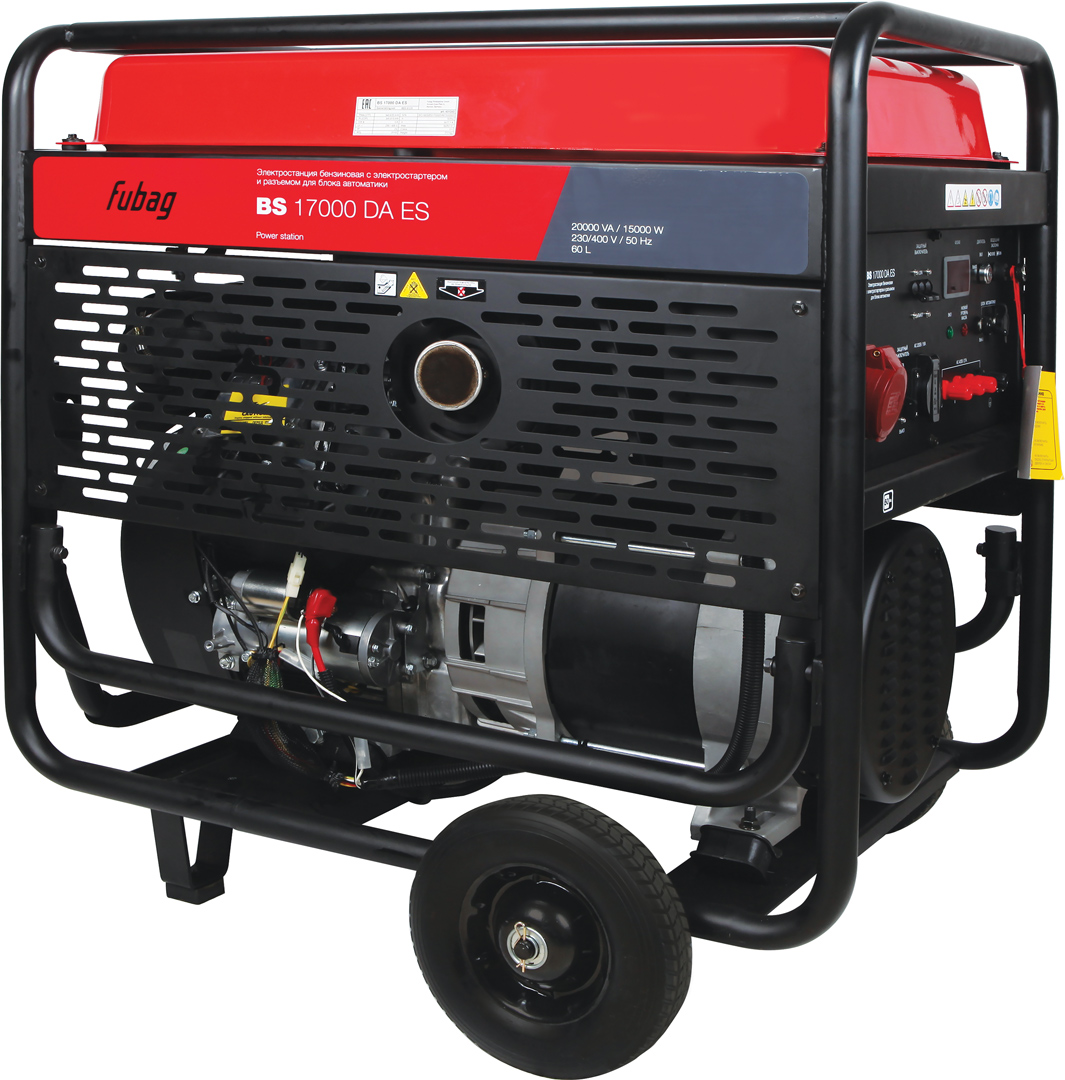 FUBAG Бензиновая электростанция с электростартером и коннектором автоматики BS 17000 DA ES