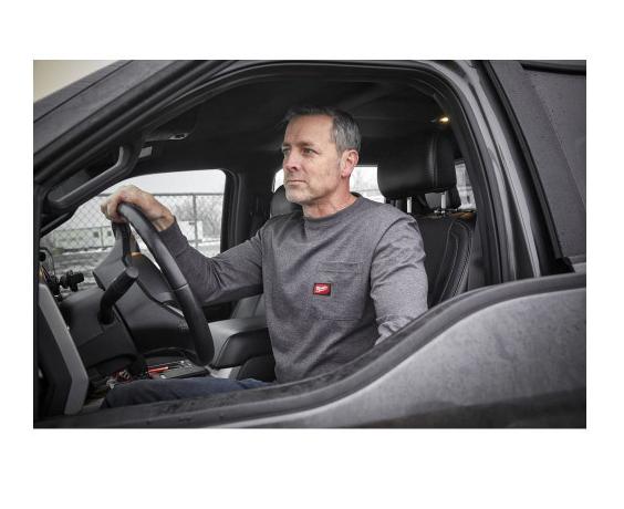 Футболка Milwaukee с длинными рукавами серая WTLSG-XXL