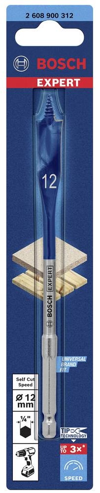 Сверло перовое Self Cut Speed 12х152 мм Expert