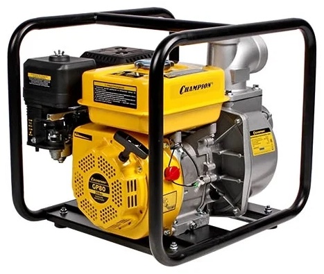 Мотопомпа CHAMPION GP80 (3" 1000л/мин 8/28м 7лс 3,6л 24,4кг)