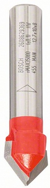 Фреза BOSCH V Expert S8/D12.7/L10/90град.