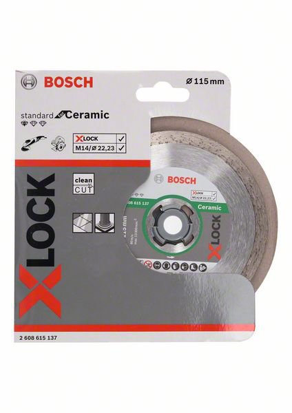X-LOCK Алмазный диск Standard for Ceramic 115 x 22,23 x 1,6 x 7мм