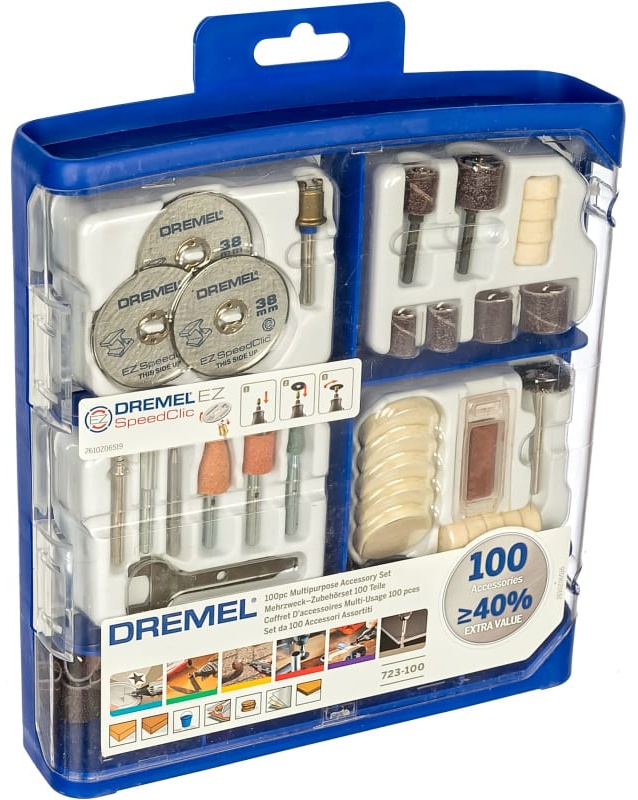 Набор многофункциональных насадок DREMEL, 100 шт.