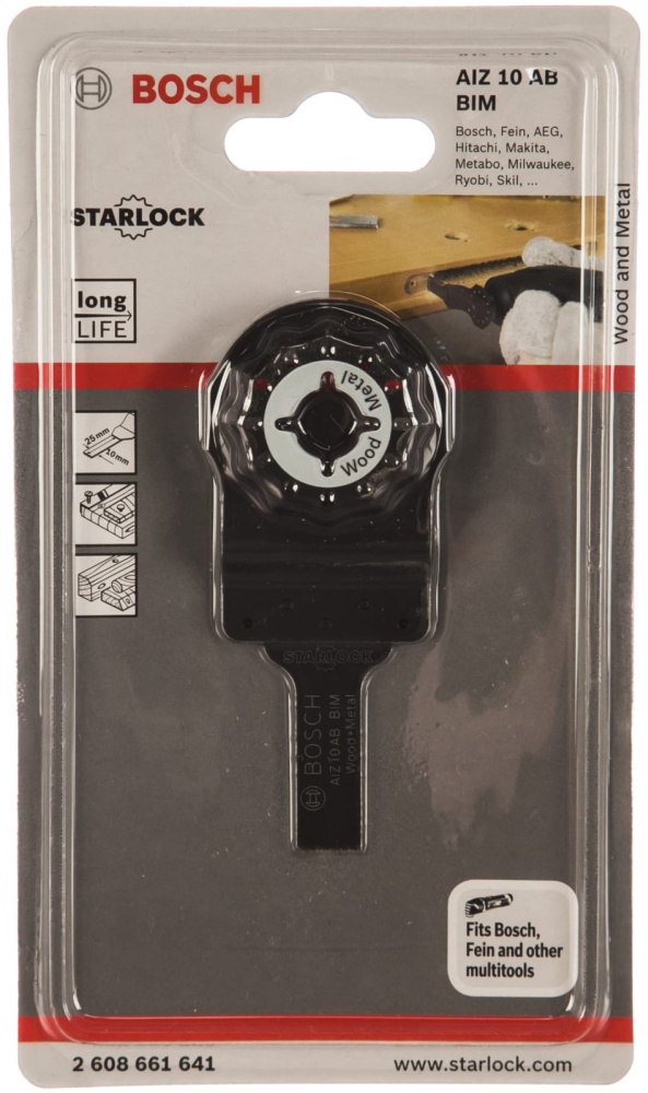 Погружное пильное полотно BIM METAL (10х20 мм) для GOP 10.8 Bosch