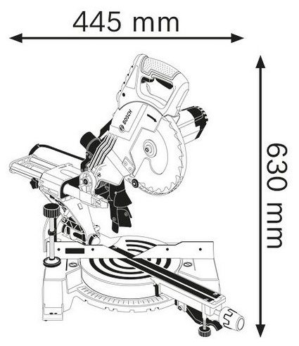 Панельная пила GCM 800 SJ Professional 