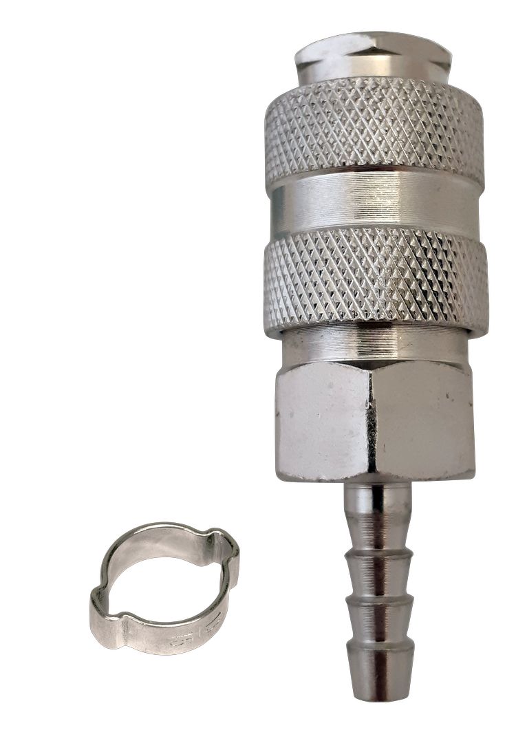 FUBAG Разъемное соединение рапид (муфта), елочка 6мм с обжимным кольцом 6х11мм