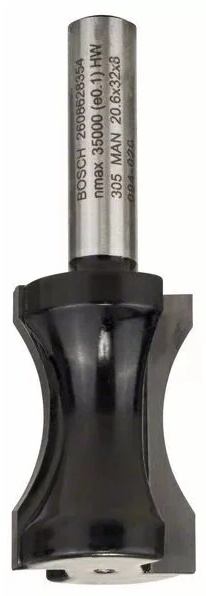 Фреза BOSCH сегментная Std S8/R18.3/D20.6/L32
