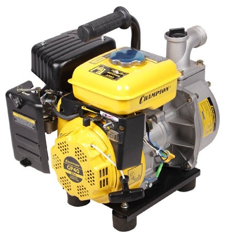 Мотопомпа CHAMPION GP40 (1,5" 300л/мин 8/22м 2,4лс 1,6л 16,4кг)