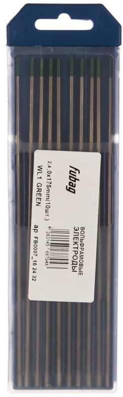 FUBAG Вольфрамовые электроды D2.4x175мм (green)_WP (10 шт.)