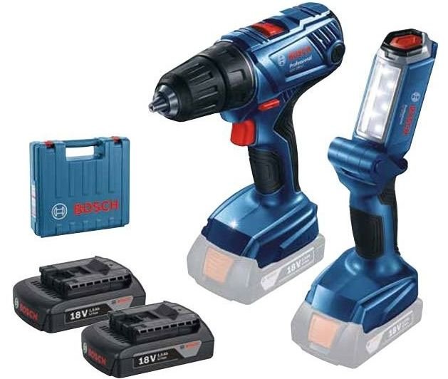 Комплект Bosch GSR 180-LI Professional + GLI 18V-300 Professional