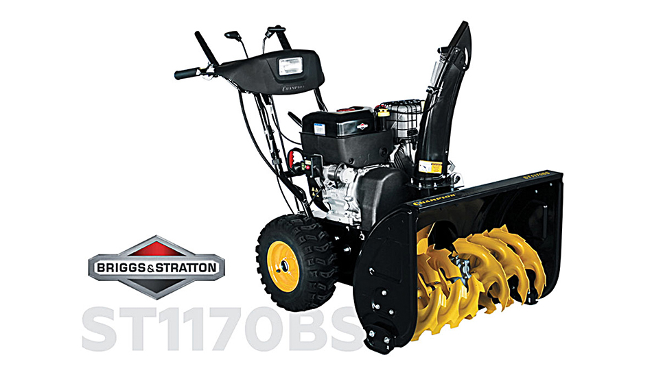 Снегоотбрасыватель CHAMPION  ST1170BS (13,5лсB&S2100 70см6F/2Rколеса5.6л121кг эл.стартер,фара,обогр)