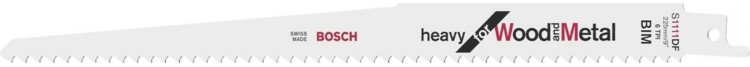 Сабельное пильное полотно S 1111 DF Heavy for Wood and Metal