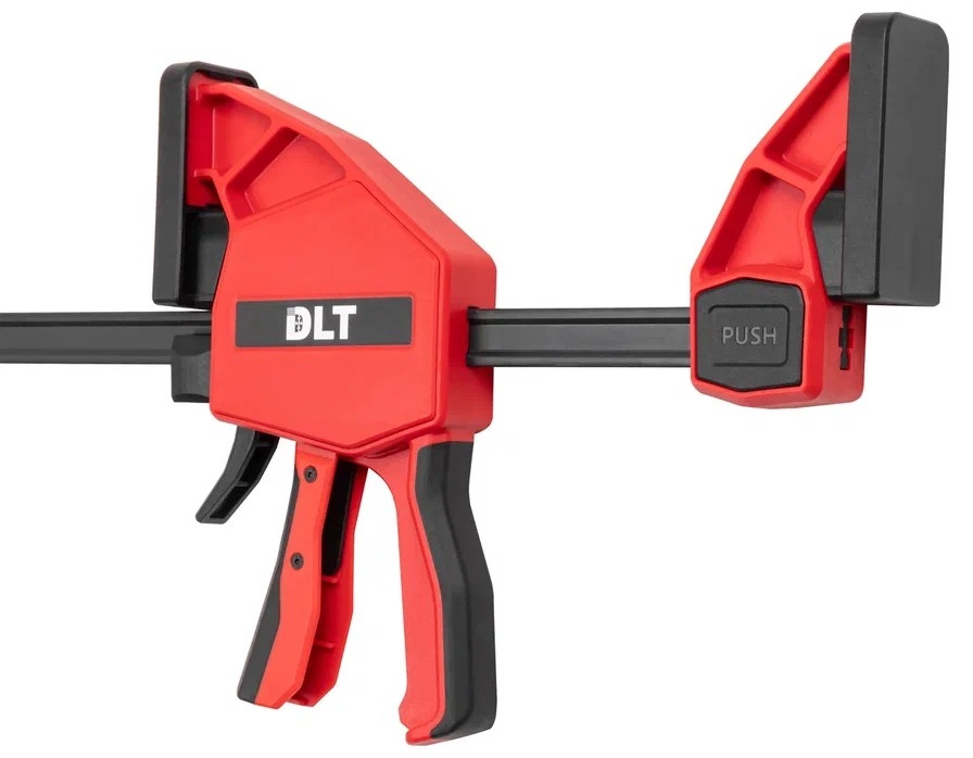Струбцина пистолетная быстрозажимная DLT, 1200мм, (версия с удлиненной накладкой)