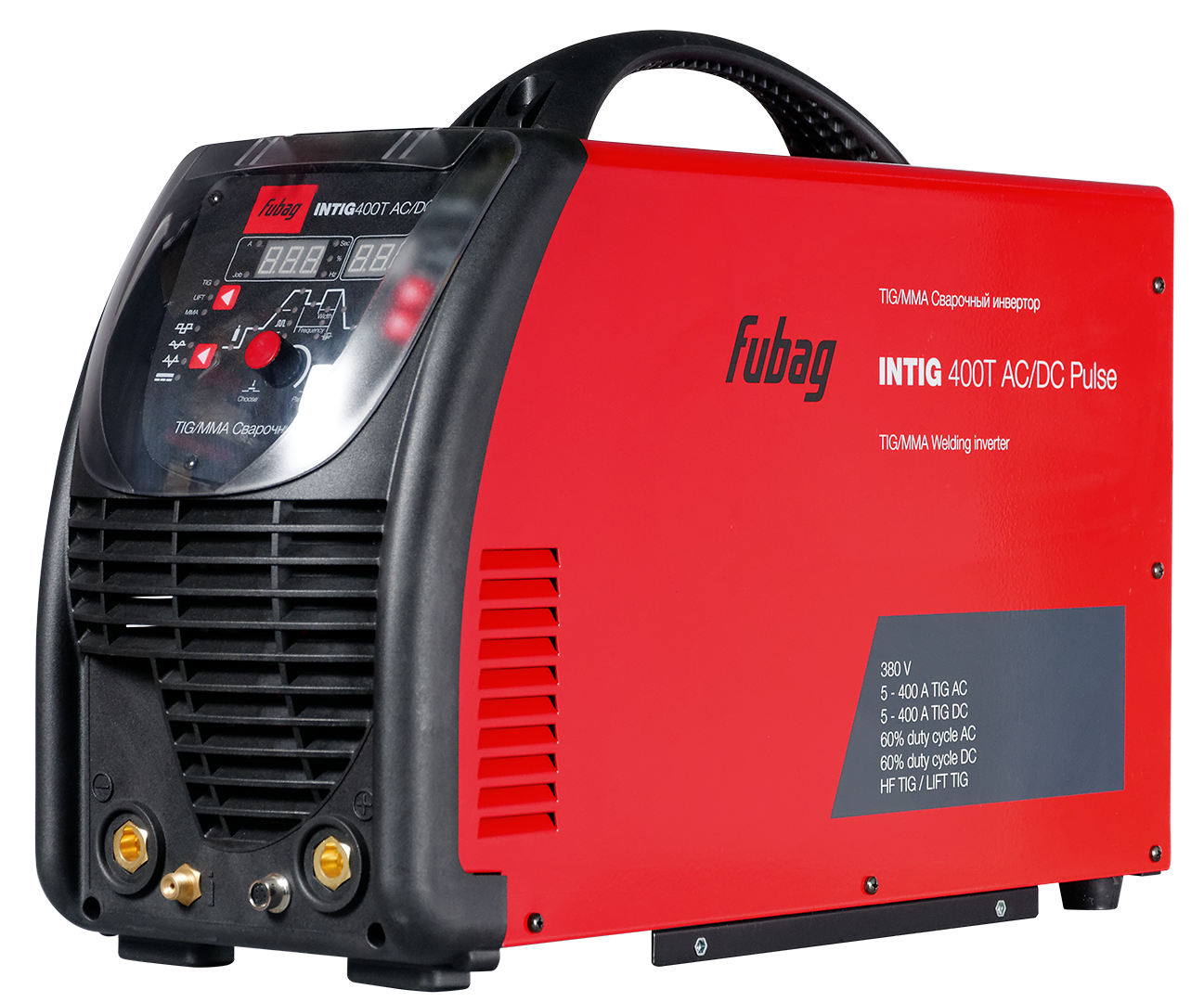 FUBAG Сварочный инверторный аргонодуговой аппарат INTIG 400 T AC/DC PULSE c горелкой FB TIG 26 5P 4m (38459)