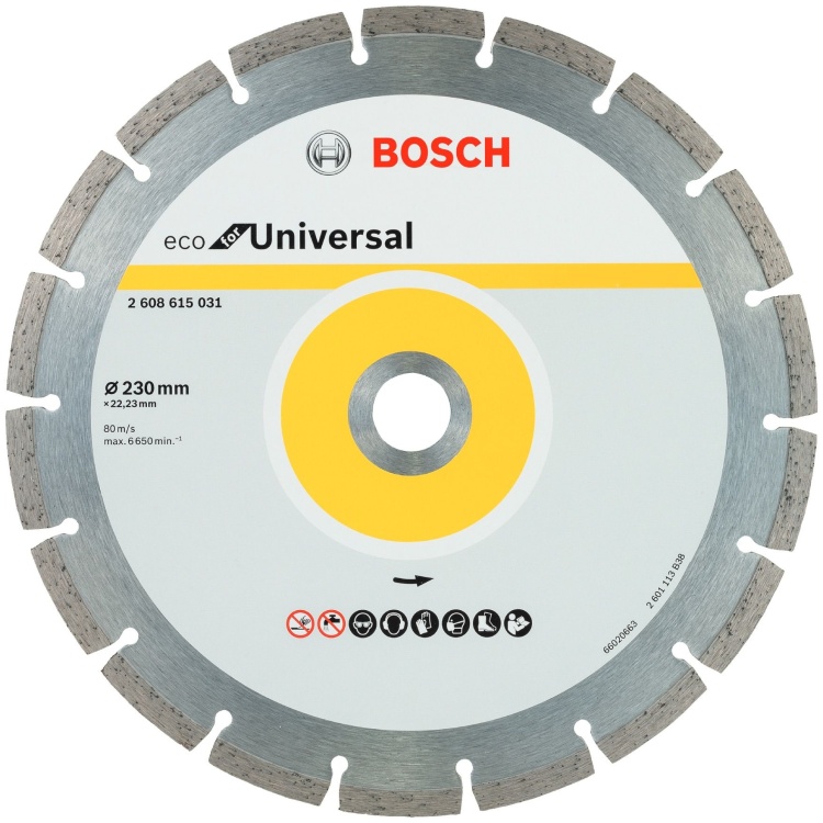 Алмазный отрезной круг ECO for Universal 230x22.23x2.6x7