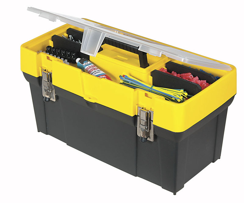 1-93-285 Ящик для инструмента Stanley с органайзером в крышке,пластм (19061) 19"/49,3х25,6х24,8см