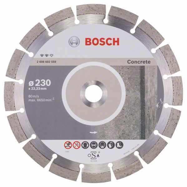 Алмазный отрезной круг Expert for Concrete 230 x 22,23 x 2,4 x 12 mm