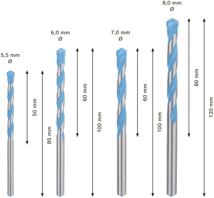 Сверло CYL-9 Multi-Construc BOSCH