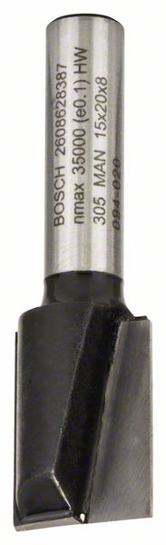 Фреза BOSCH пазовая Std S8/D15/L20
