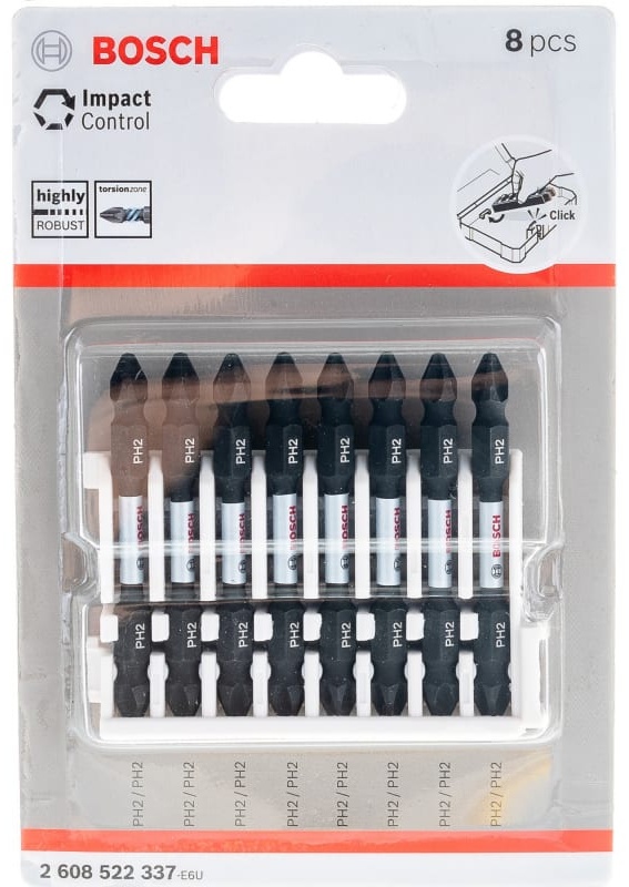 Биты двусторонние ударные PH2/PH2