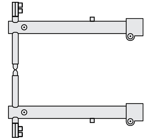 FUBAG Комплект плеч O 45 х 800мм для серии RV