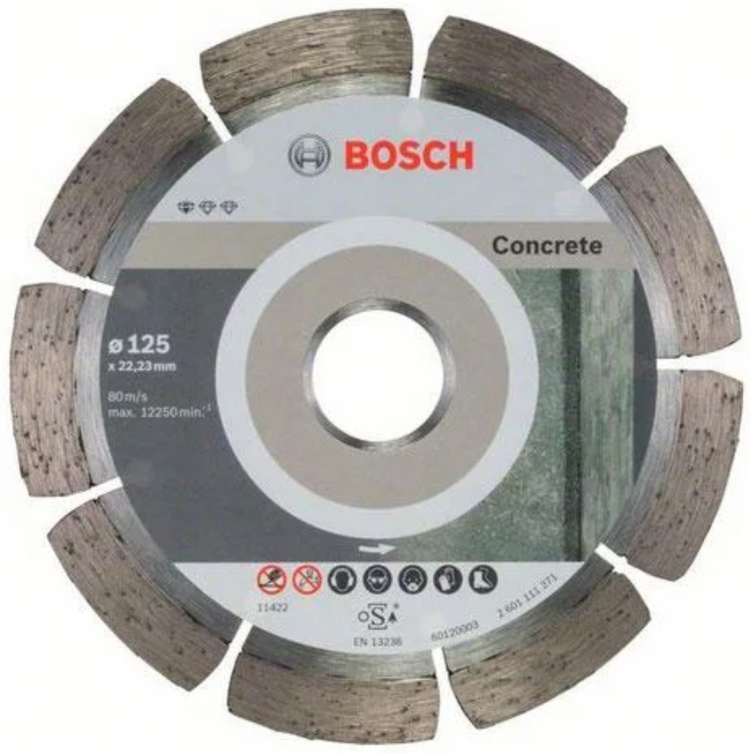 Диск алмазный Standard for Concrete125-22,23 (10) BOSCH