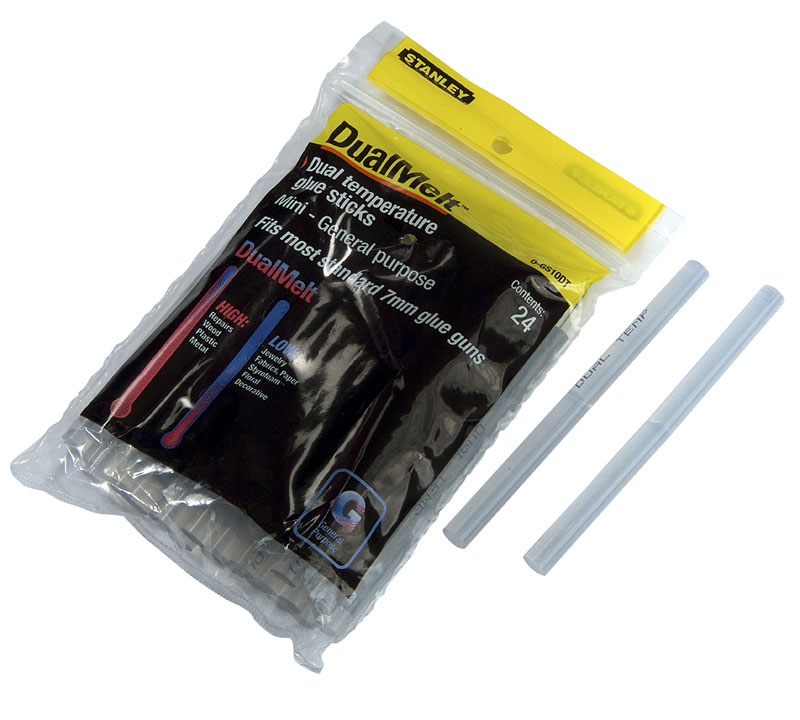 ТЕРМОКЛЕЙ ДЛЯ КЛЕЕВОГО ПИСТОЛЕТА STANLEY, 1-GS10DT, Ø7 Х 100ММ Х 24ШТ.