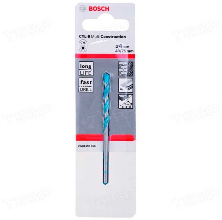 Сверло CYL-9 MultiConstr 4X75 мм BOSCH