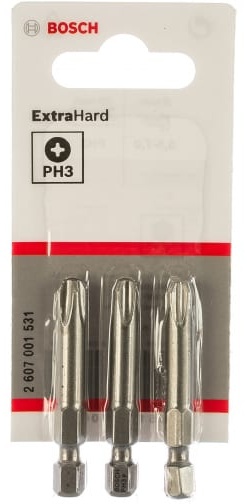 Бита BOSCH 49мм PH3 XH (3шт)