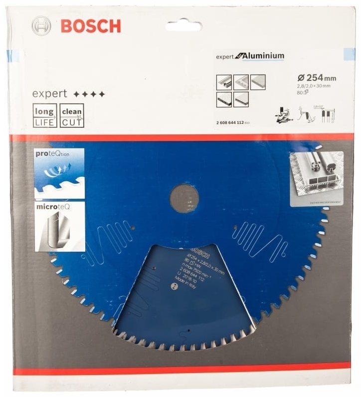Диск пильный по алюминию Expert for Aluminium (254x30мм; 80T) для торцовочных и панельных пил Bosch