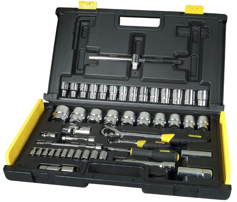 1-94-659 НАБОР ТОРЦЕВЫХ ГОЛОВОК STANLEY "UPTIER" 1/4"+1/2" (65 ПРЕДМЕТОВ)