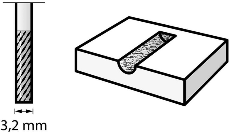 Насадка для резки, обраб  3,2мм 9901