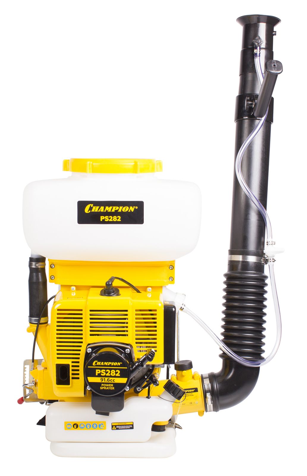 Опрыскиватель-распылитель CHAMPION PS282 (4кВт 91,6см3,22м,бак 16л,0,14-3,5л/мин,13,2кг)