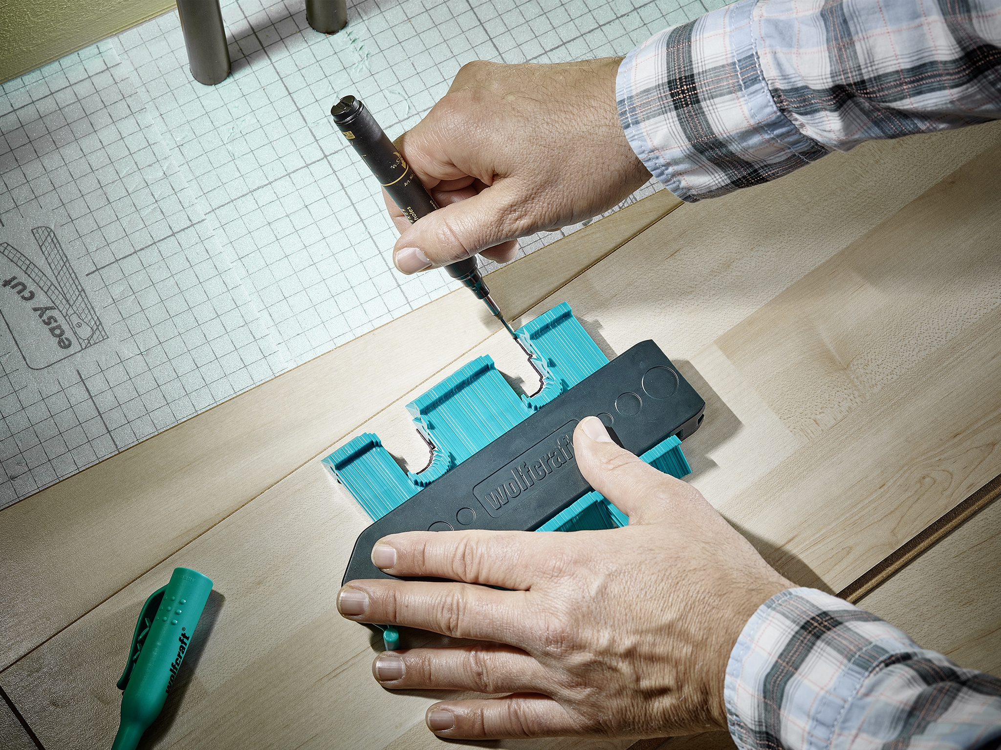 Шаблон для перенос углов и контуров wolfcraf