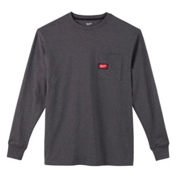 Футболка Milwaukee с длинными рукавами серая WTLSG-XXL