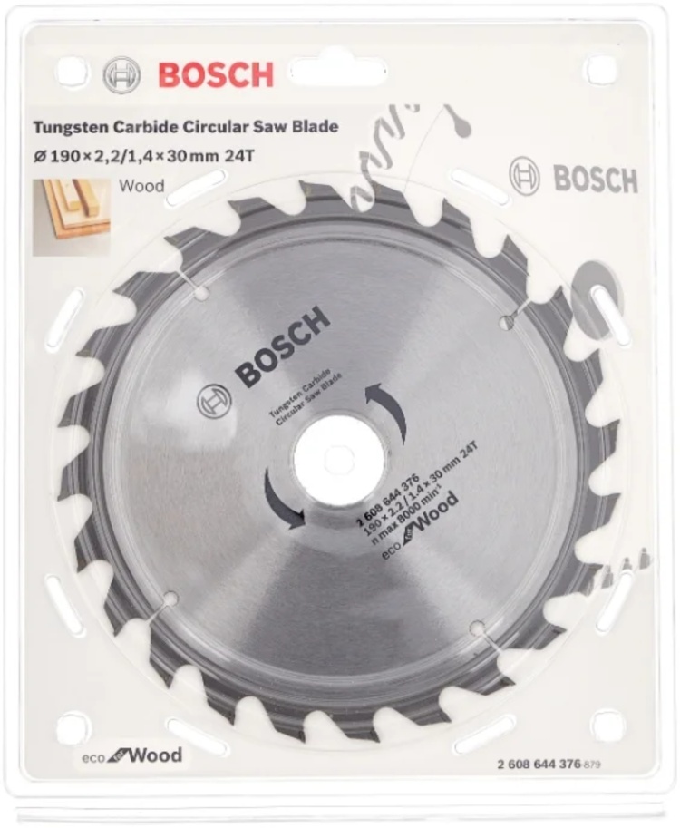 Диск BOSCH пильный 190х30-24 EC WO H