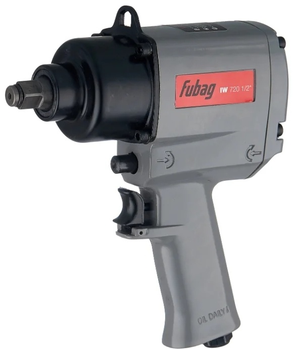 FUBAG Пневмогайковерт с набором ударных головок IW720 1/2" в кейсе