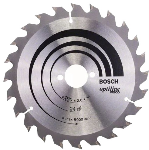                 Диск BOSCH циркулярный 190х30 24 OPTILINE