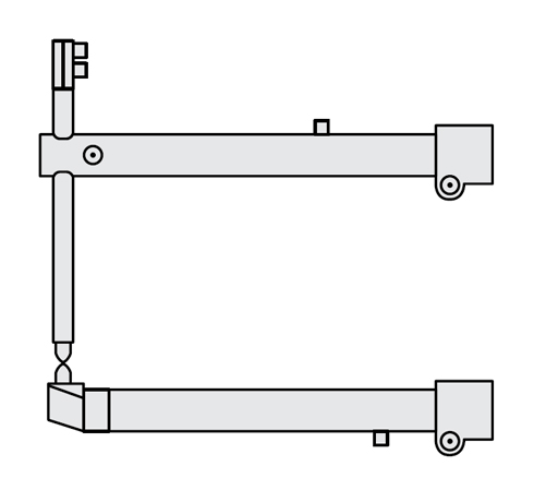 FUBAG Комплект плеч O 40 х 700мм наклонные с уменьшенным электрододержателем для серии RS