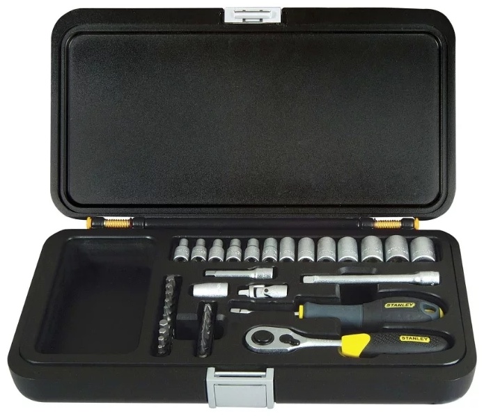 1-94-672 НАБОР ТОРЦЕВЫХ ГОЛОВОК ПРОФЕССИОНАЛЬНЫХ STANLEY "EXPERT" 1/4" (35 ПРЕДМЕТОВ)