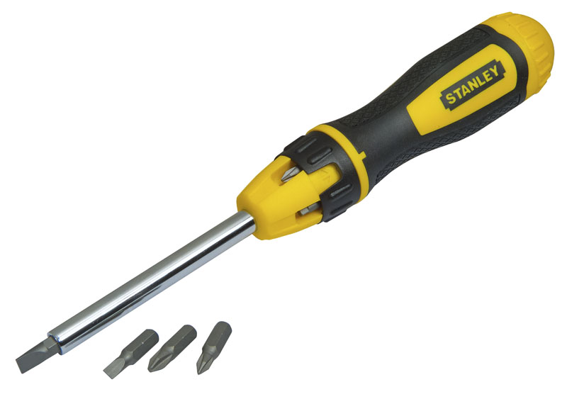 0-68-011 STANLEYmОТВЕРТКА "MULTIBIT" С 10-ТЬЮ СМЕННЫМИ НАСАДКАМИ