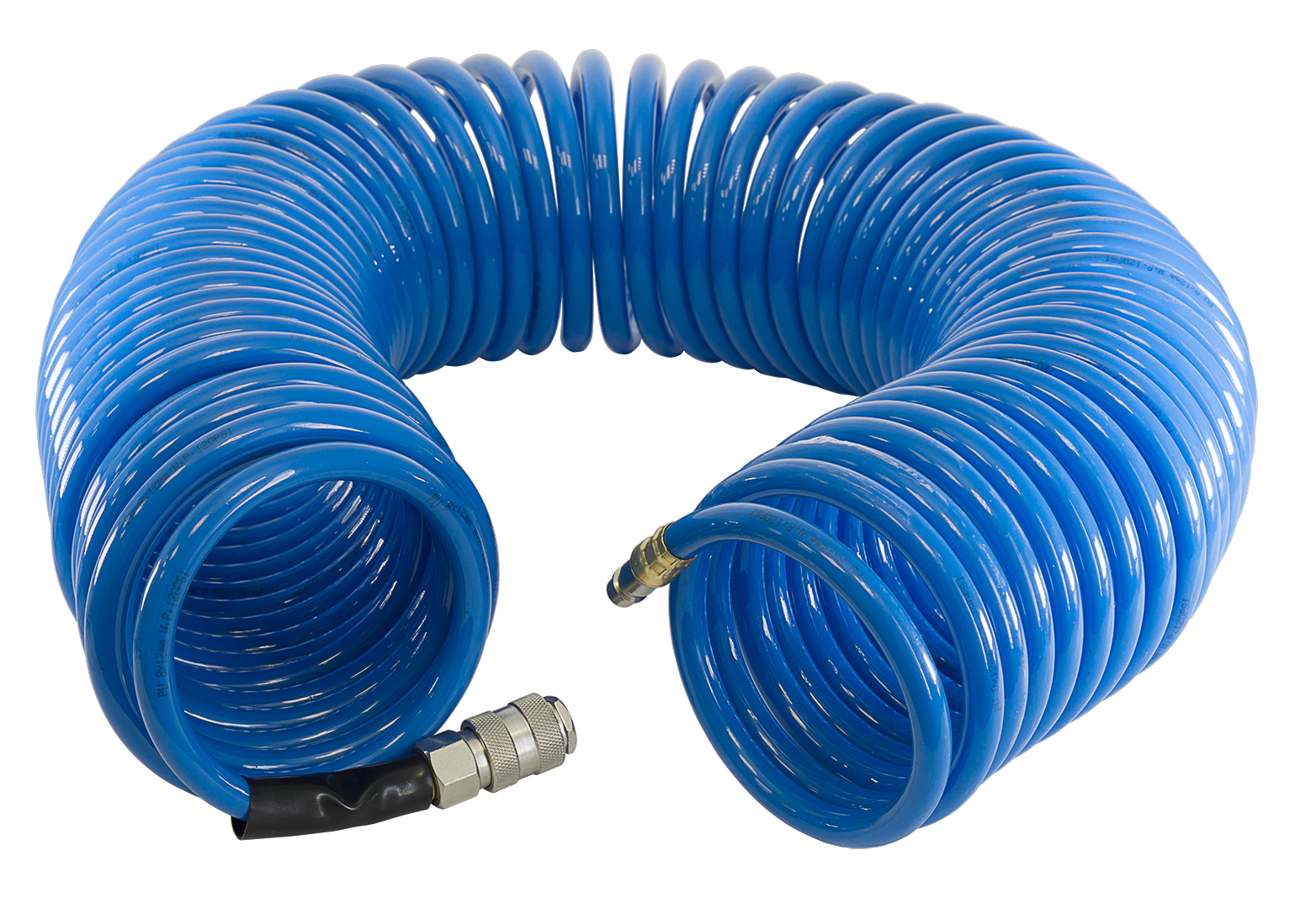 FUBAG Шланг спиральный с фитингами рапид, полиуретан, 15бар, 6x10мм, 20м