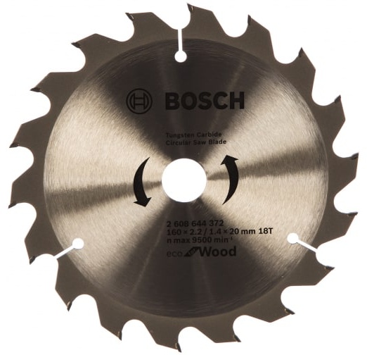 Диск пильный ECO WO 160X20/16-18T BOSCH