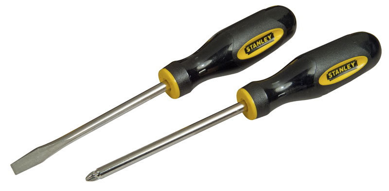 0-60-020 STANLEY  НАБОР ИЗ 2-Х ОТВЕРТОК "BASIC" PH2 X 100MM - FL6,5 X 100MM