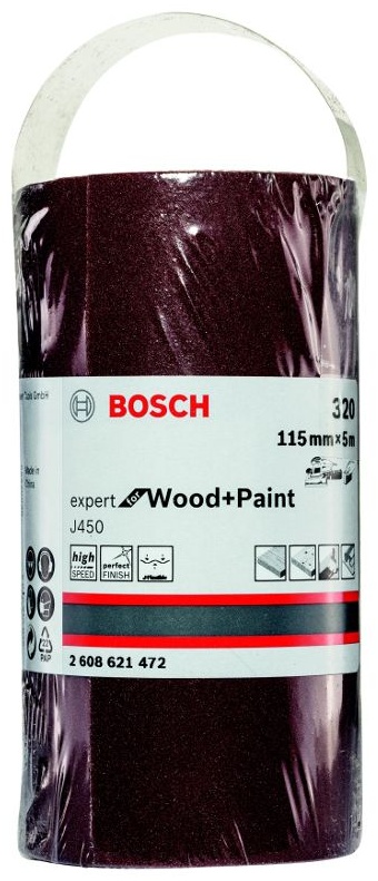 Материал шлифовальный в рулонах G320 - 115mmX5.000mm