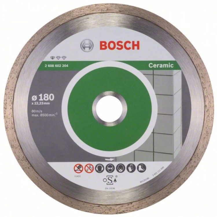 Алмазный отрезной круг Standard for Ceramic 180 x 22,23 x 1,6 x 7 mm