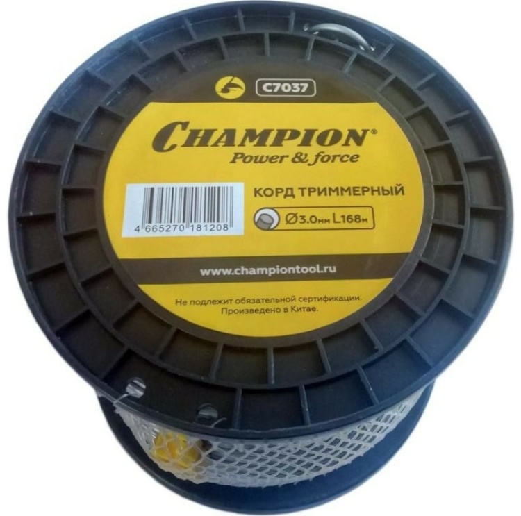 Корд трим.CHAMPION Aluminium 3.0мм*168м (круглый), CHAMPION, КИТАЙ, C7037