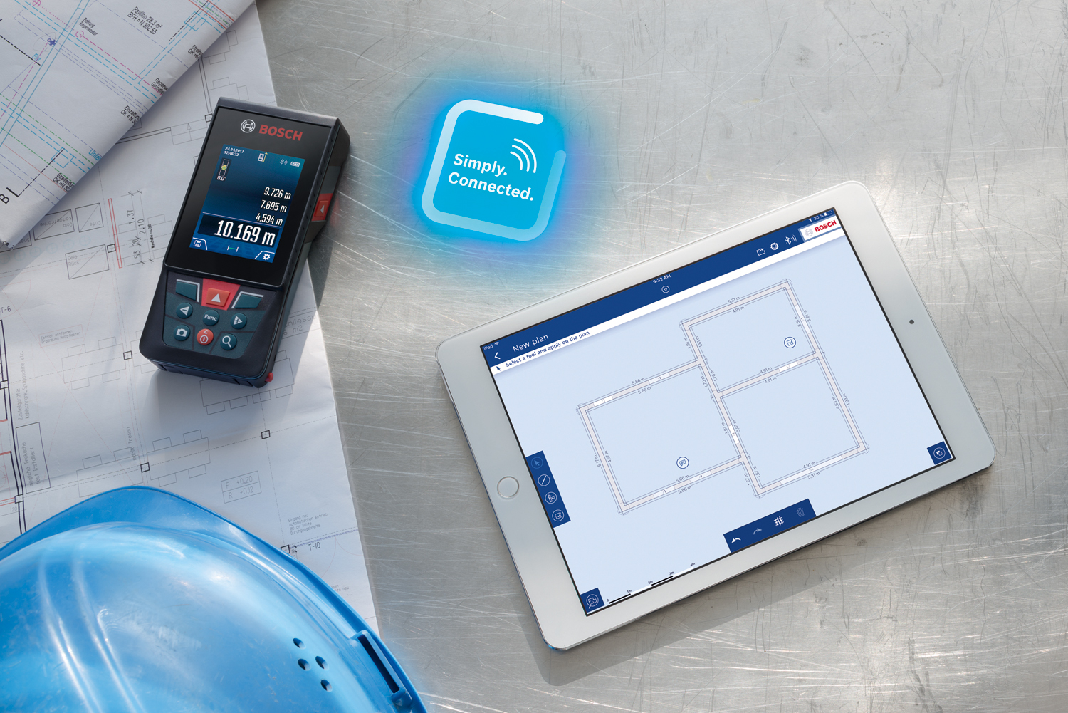 Лазерный дальномер Bosch GLM 120 C Professional + ВТ 150 в комплекте