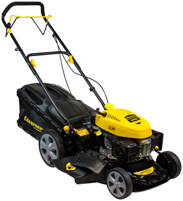 Газонокосилка CHAMPION LM4630 (3кВт привод 460мм 60л 25-75мм 1рычаг/7, 33,5кг 3в1), CHAMPION, LM4630